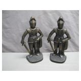 Metal Knight Bookends