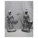 Cast Metal Knight Figurines