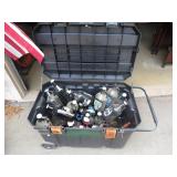 Various Growlers in Wheeled Storage Box