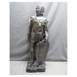 28-Inch Decorative Knight in Armor Statue