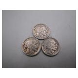 1935-1937 Buffalo Nickels Trio