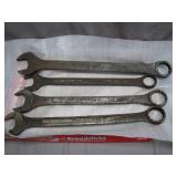 Four Asahi Wrenches with Chrome Vanadium Steel