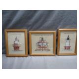 Framed Lighthouse Cross-Stitch Set