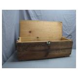 Wooden Ammunition Crate With Markings