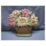 Longaberger Collectors Club Flower Basket Doorstop