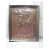 Copper Colored Tin Sheet Taurus Artwork