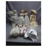 Seven Porcelain Dolls
