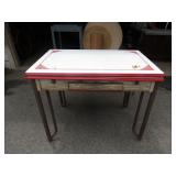 Enamel Top Table w/ Side Leaves