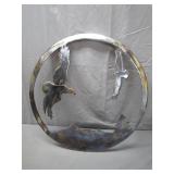 Signed 1995 Metal Art of Eagles in Flight