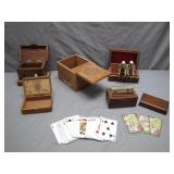 Wooden Boxes and Figurines