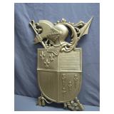 Sexton USA Metal Wall Plaque with Heraldic Design