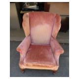 Upholstered Wingback Armchair
