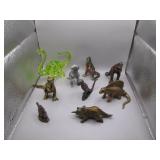 Dinosaur Figures With Brass Details