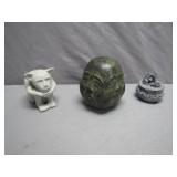 3 Unique Figurines with Distinct Styles