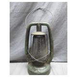 Metal Lantern with Cracked Glass Globe