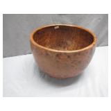Handcrafted Wooden Bowl With Rich Patina