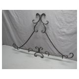 Black Wrought-Iron Corner Rack