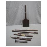 Vintage Drill Bits and Chisel Set