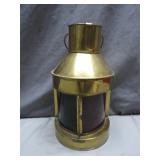 Brass-Tone Ship Light With Nautical Charm