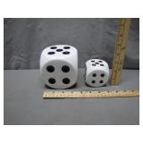 Marble Dice in Two Sizes