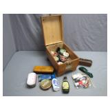 Griffin Shoeshine Box with Accessories