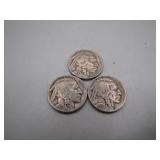 (3) 1930 Buffalo Nickels