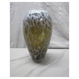 Blown Glass Vase with Speckled Design