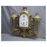 New Haven Gold-Tone Wall Clock