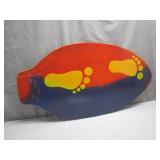 Vivid Foam Core Skimboard with Bold Footprints
