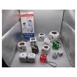 Unique Lot of Assorted Dice Memorabilia