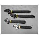 Four Pittsburgh Adjustable Wrenches