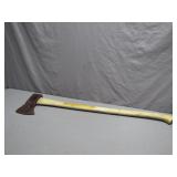 Rustic Axe With Weathered Handle