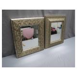 Silver-Tone Ornate Wall Mirrors