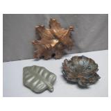 Metal Leaf-Themed Artistic Pieces