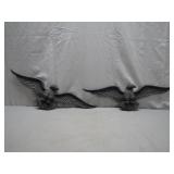 Cast Iron Eagles Wall Plaques