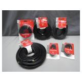 Coaxial RG6 Cables in Various Lengths
