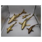 Five Brass Sharks