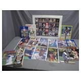 Sports Card Magazines With Memorabilia Lot