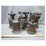 5 Gas Blowtorches, Circa Early-Mid 20th Century