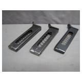 (3) Cal. 9 Corto P.B. Ammo Magazines