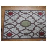 Living Colors Beige Green Area Rug