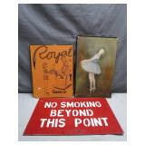 3 Vintage Signs and Artwork