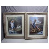 Signed Boy and Girl Prints