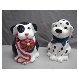 2 Dog-Theme Ceramic Cookie Jars