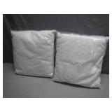 2 Sealed White Lace Cushions