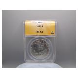 1887 Morgan Silver Dollar in MS62 Condition