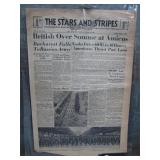 WWII Stars & Stripes Newspaper, Sept. 1, 1944