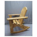 Handcrafted Wooden Rocking Chair