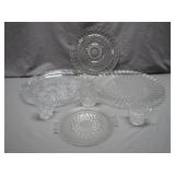 Fostoria Glassware Collection: Plates and Creamers
