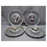4 Ford Falcon Hubcaps, 1960s Charm